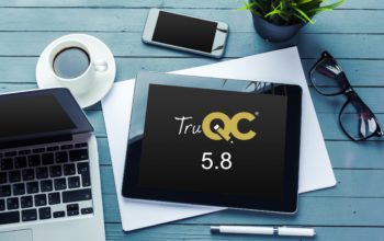 Office table with technology supplies and stationery